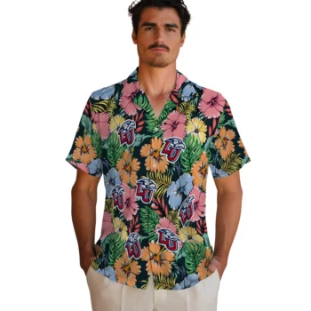 liberty flames brilliant hibiscus garden hawaiian shirts fashion forward