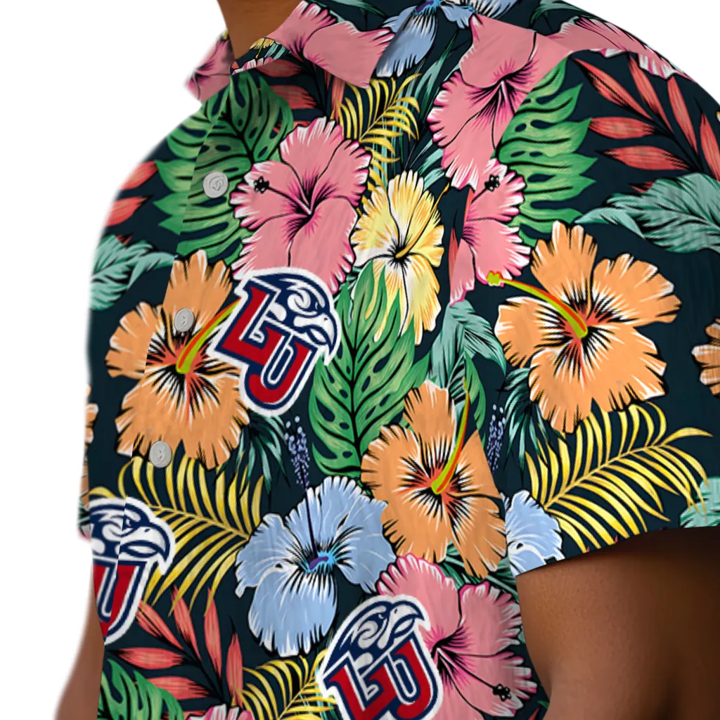 Liberty Flames Hawaiian Shirt - Brilliant Hibiscus Garden liberty flames brilliant hibiscus garden hawaiian shirts trendy