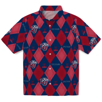 liberty flames balloon plaid red hawaiian shirts best selling