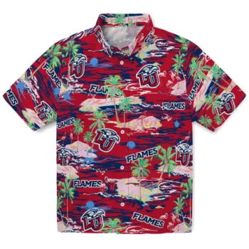 liberty flames flamingo retreat red hawaiian shirts best selling