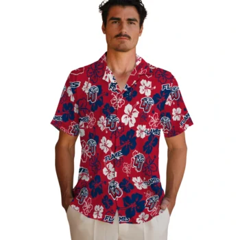 liberty flames hibiscus bloom red hawaiian shirts fashion forward