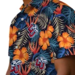 Liberty Flames Hawaiian Shirt – Hibiscus Foliage