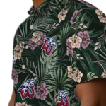 Liberty Flames Hawaiian Shirt – Hibiscus Leaves Pattern