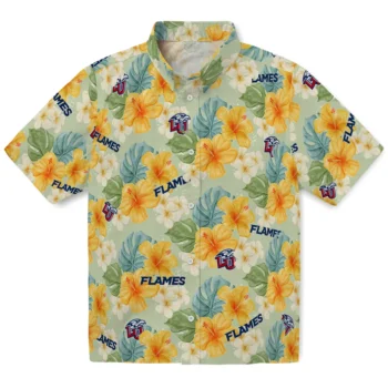 liberty flames hibiscus mood pale lime yellow hawaiian shirts best selling
