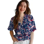 Liberty Flames Hawaiian Shirt – Hibiscus Overlay