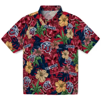 liberty flames tiki jungle red hawaiian shirts best selling