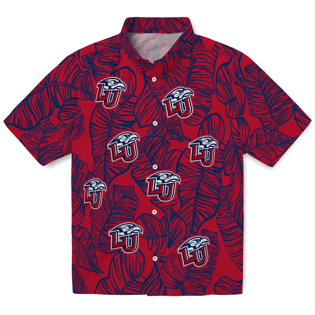 Liberty Flames Hawaiian Shirt - Leaf Outline liberty flames leaf outline red hawaiian shirts best selling