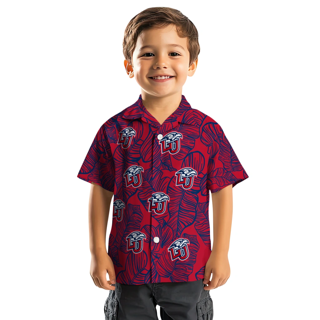Liberty Flames Hawaiian Shirt - Leaf Outline liberty flames leaf outline red hawaiian shirts top rated