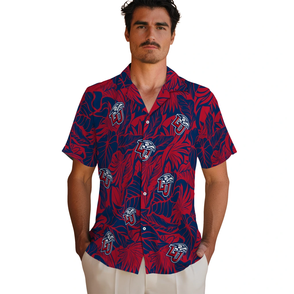 Liberty Flames Hawaiian Shirt - Monstera Layer liberty flames monstera layer red hawaiian shirts fashion forward
