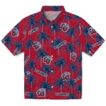 Liberty Flames Hawaiian Shirt – Palm Tree Motif