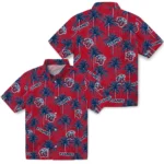Liberty Flames Hawaiian Shirt – Palm Tree Motif