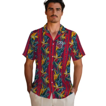 liberty flames paradise vines red hawaiian shirts fashion forward