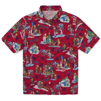 liberty flames simpsons christmas red hawaiian shirts best selling