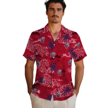 liberty flames wave palm red hawaiian shirts fashion forward