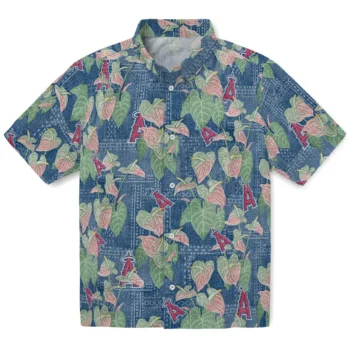 los angeles angels anthurium overlay blue hawaiian shirts best selling