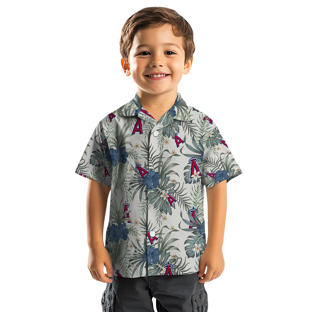 Los Angeles Angels Hawaiian Shirt - Hibiscus Designs los angeles angels hibiscus designs beige hawaiian shirts top rated