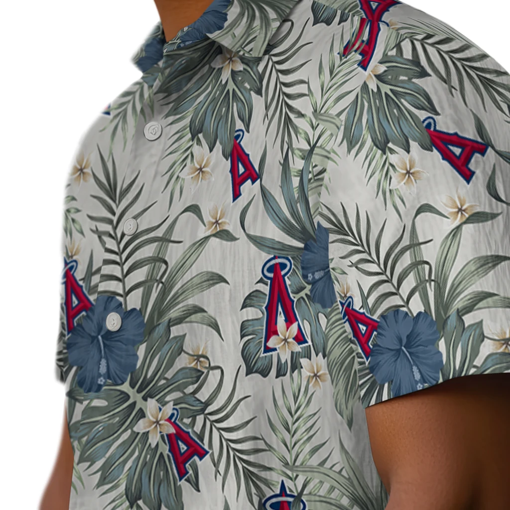 Los Angeles Angels Hawaiian Shirt - Hibiscus Designs los angeles angels hibiscus designs beige hawaiian shirts trendy