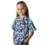 Los Angeles Angels Hawaiian Shirt – Hibiscus Motif