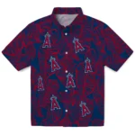 Los Angeles Angels Hawaiian Shirt – Leaf Outline