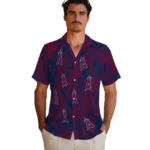 Los Angeles Angels Hawaiian Shirt – Leaf Outline