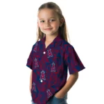 Los Angeles Angels Hawaiian Shirt – Leaf Outline
