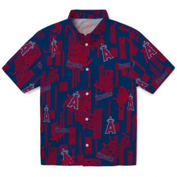 los angeles angels turtle lines blue hawaiian shirts best selling