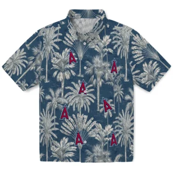los angeles angels palm shadows blue hawaiian shirts best selling