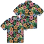 Los Angeles Chargers Hawaiian Shirt – Brilliant Hibiscus Garden