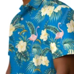 Los Angeles Chargers Hawaiian Shirt – Flamingo and Hibiscus