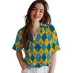 Los Angeles Chargers Hawaiian Shirt – Golfing Plaid