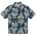 Los Angeles Chargers Hawaiian Shirt – Hibiscus Flowers