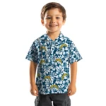 Los Angeles Chargers Hawaiian Shirt – Hibiscus Motif