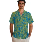 Los Angeles Chargers Hawaiian Shirt – Leaf Outline