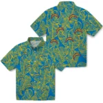 Los Angeles Chargers Hawaiian Shirt – Leaf Outline