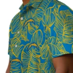 Los Angeles Chargers Hawaiian Shirt – Leaf Outline