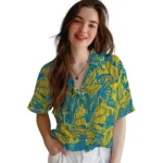 Los Angeles Chargers Hawaiian Shirt – Monstera Layer