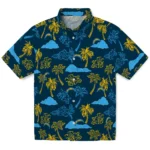 Los Angeles Chargers Hawaiian Shirt – Palm And Clouds