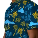 Los Angeles Chargers Hawaiian Shirt – Palm And Clouds