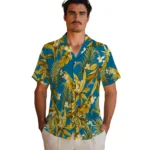 Los Angeles Chargers Hawaiian Shirt – Palm Leaves