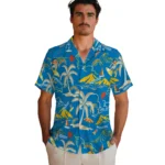 Los Angeles Chargers Hawaiian Shirt – Palm Tree Island
