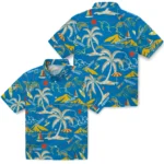 Los Angeles Chargers Hawaiian Shirt – Palm Tree Island