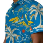 Los Angeles Chargers Hawaiian Shirt – Palm Tree Island