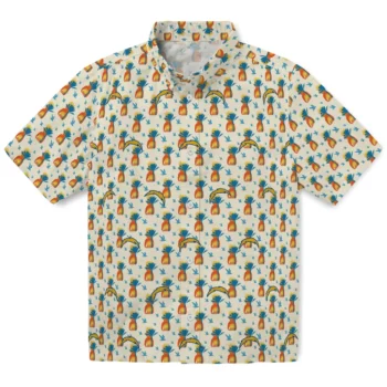 los angeles chargers pineapple delight beige hawaiian shirts best selling