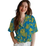 Los Angeles Chargers Hawaiian Shirt – Turtle Lines