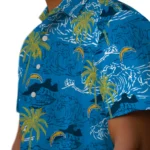 Los Angeles Chargers Hawaiian Shirt – Wave Palm