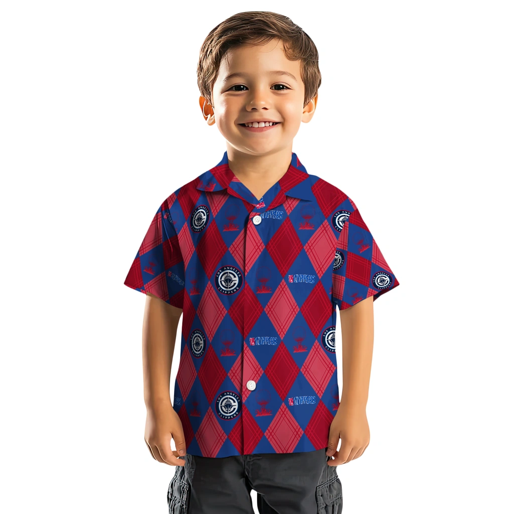 Los Angeles Clippers Hawaiian Shirt - Golfing Plaid los angeles clippers balloon plaid red hawaiian shirts top rated