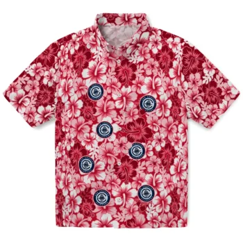 los angeles clippers hibiscus blooms red hawaiian shirts best selling