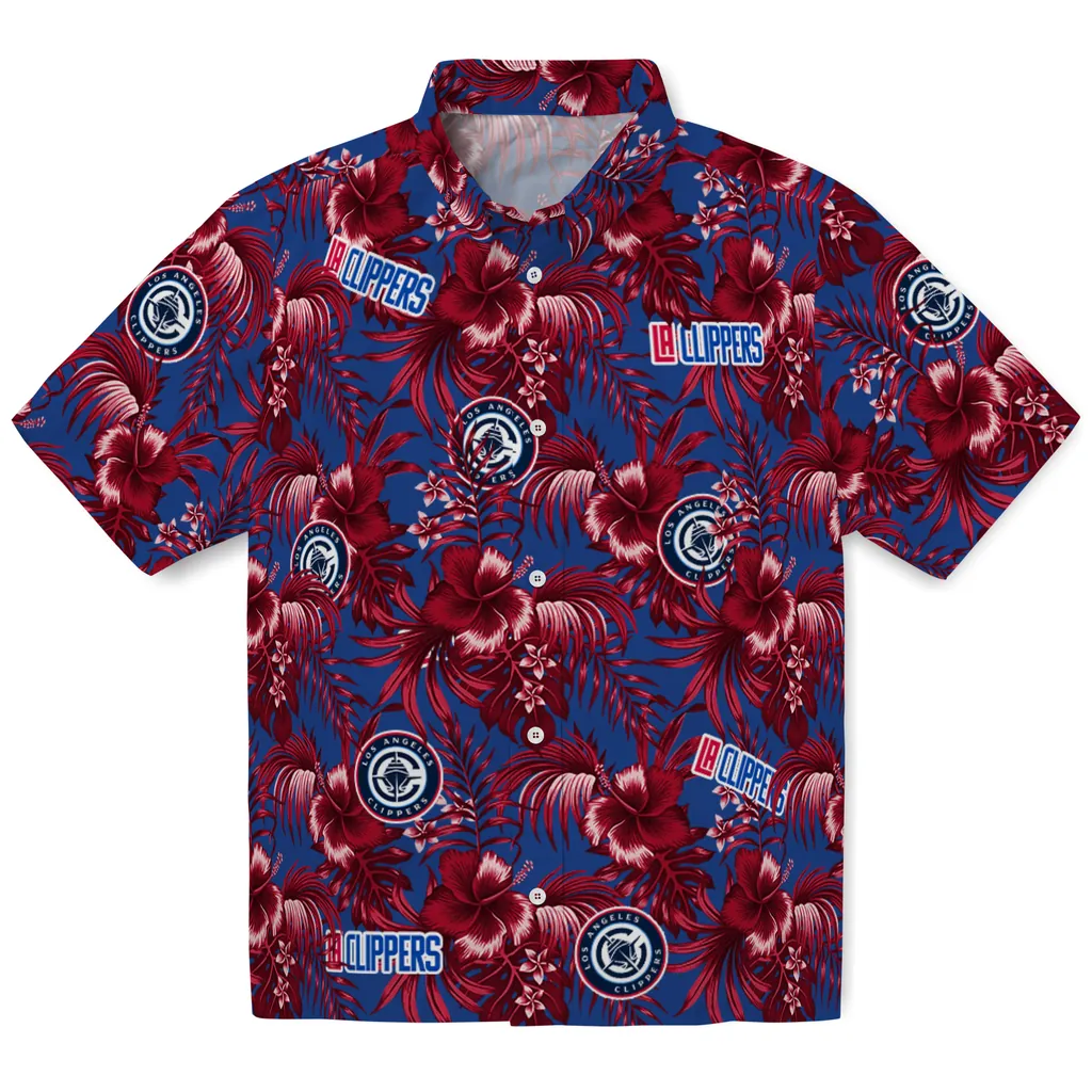 Los Angeles Clippers Hawaiian Shirt - Hibiscus Exotic los angeles clippers hibiscus exotic red hawaiian shirts best selling