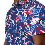 Los Angeles Clippers Hawaiian Shirt – Hibiscus Overlay