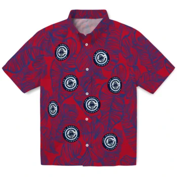 los angeles clippers leaf outline red hawaiian shirts best selling